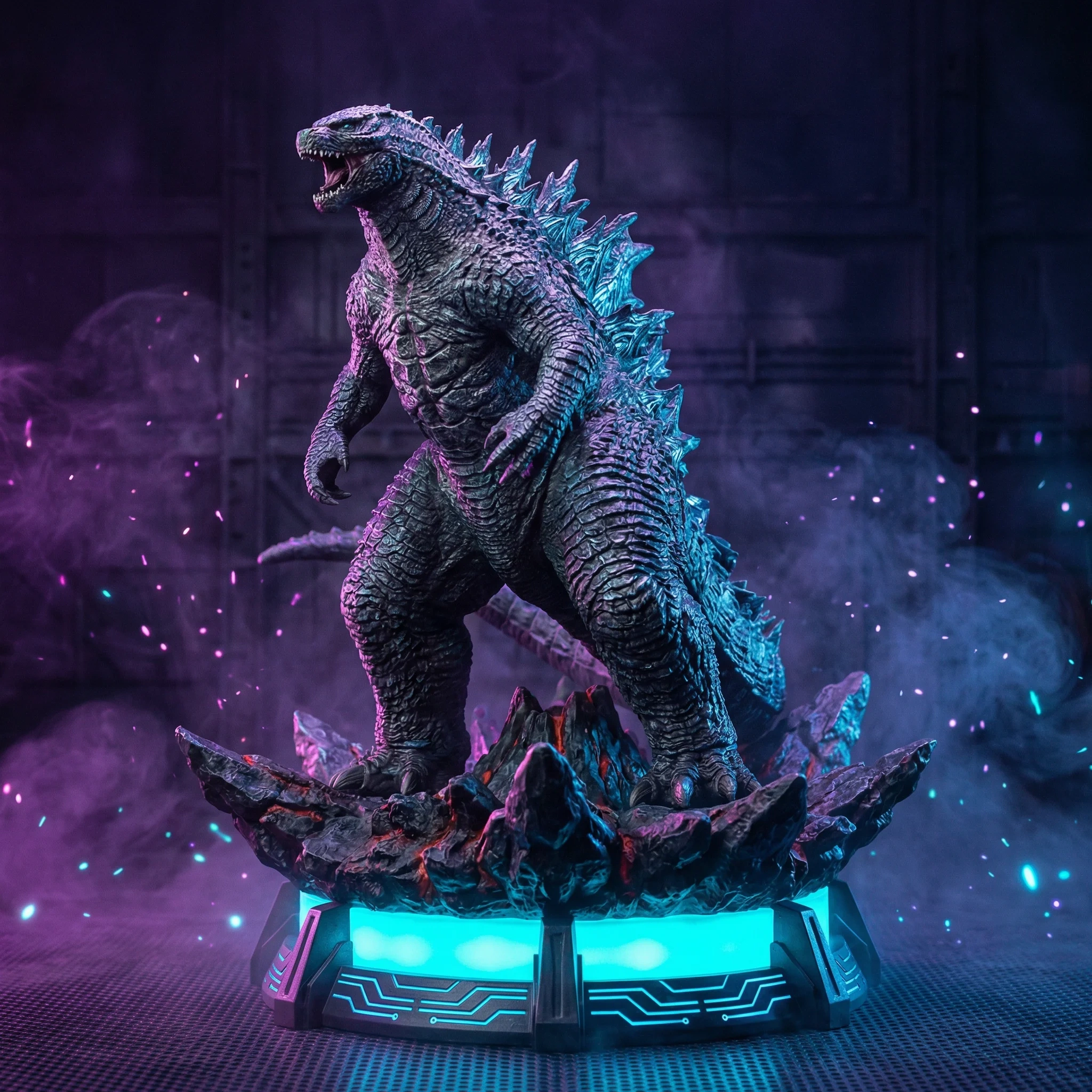 哥斯拉大战金刚限量版雕像